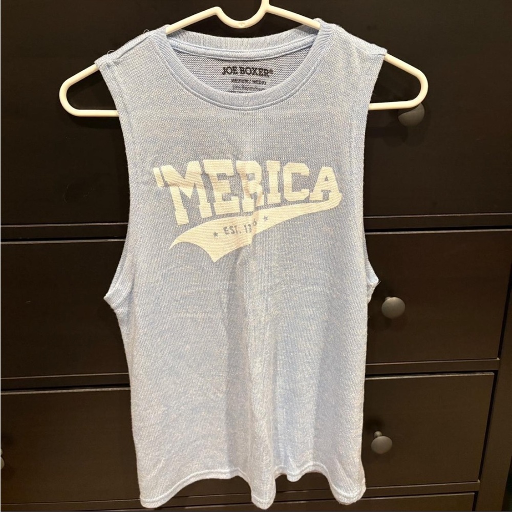 Joe Boxer Blue Sleeveless Tank Top
